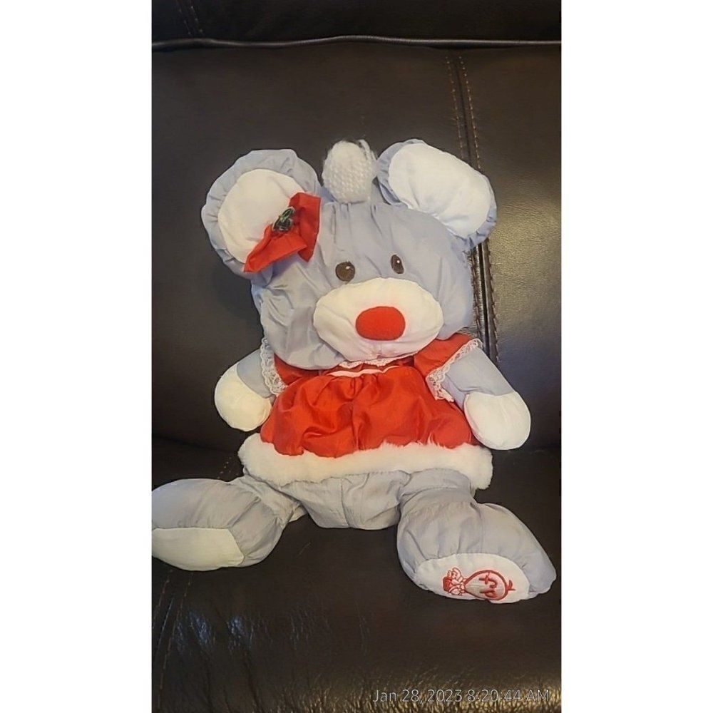 Vintage Fischer Price 1988 Christmas Puffalump Plush Stuffed Animal